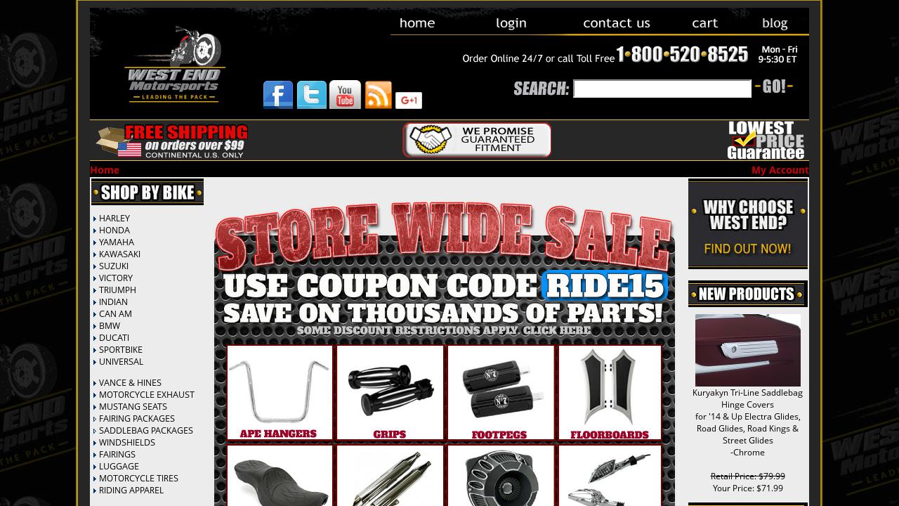 Live Sites In United States Of America Automotive And Aerospace Motorcycle Accessories Oscommerce